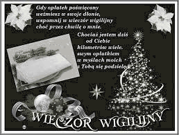 Choinka i opłatek wigilijny